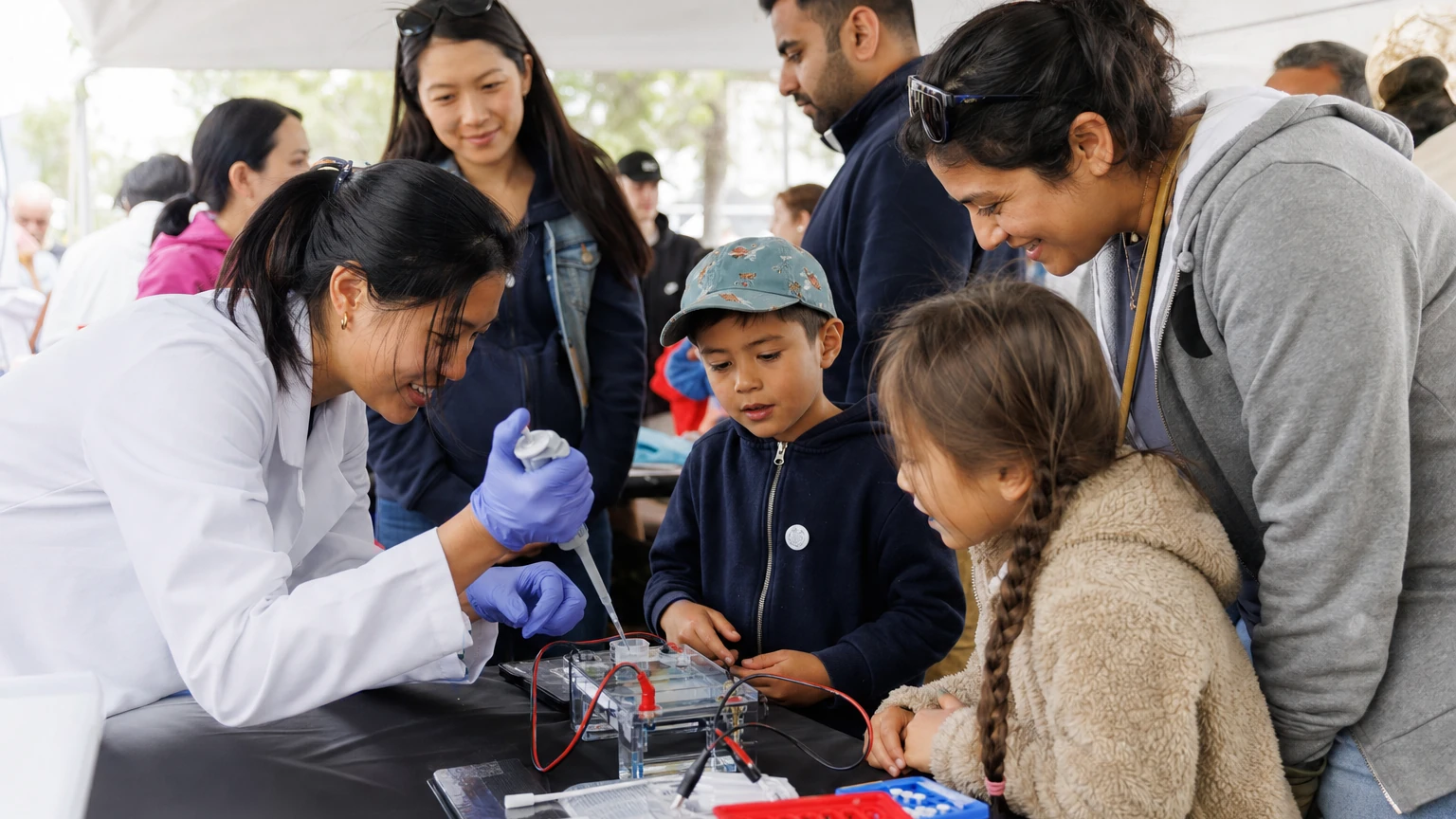 Representative editorial image of a family-friendly science and education event in San Francisco.
